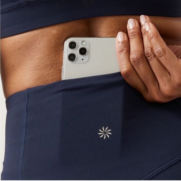 NWT Athleta Elation Straight Leg Pant Small Petite. Navy - Picture 4 of 8